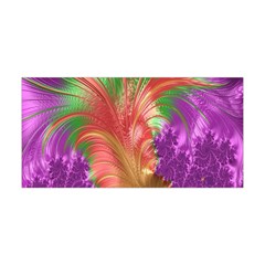 Fractal Purple Green Orange Yellow Yoga Headband by Sudhe