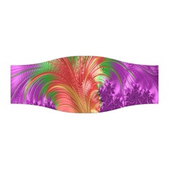 Fractal Purple Green Orange Yellow Stretchable Headband by Sudhe