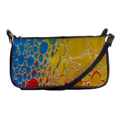 Bubbles Abstract Lights Yellow Shoulder Clutch Bag by Sudhe