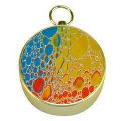 Bubbles Abstract Lights Yellow Gold Compasses by Sudhe