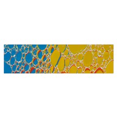 Bubbles Abstract Lights Yellow Satin Scarf (oblong) by Sudhe