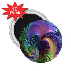 Fractal Artwork Art Swirl Vortex 2 25  Magnets (10 Pack)  by Sudhe