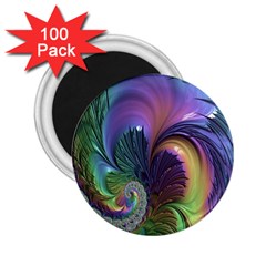 Fractal Artwork Art Swirl Vortex 2 25  Magnets (100 Pack)  by Sudhe