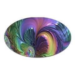 Fractal Artwork Art Swirl Vortex Oval Magnet by Sudhe