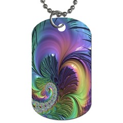 Fractal Artwork Art Swirl Vortex Dog Tag (one Side) by Sudhe