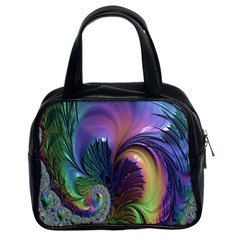 Fractal Artwork Art Swirl Vortex Classic Handbag (two Sides) by Sudhe