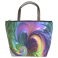 Fractal Artwork Art Swirl Vortex Bucket Bag