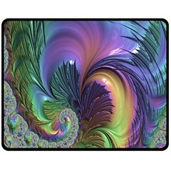 Fractal Artwork Art Swirl Vortex Fleece Blanket (medium)  by Sudhe