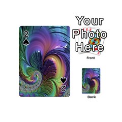 Fractal Artwork Art Swirl Vortex Playing Cards 54 (mini) by Sudhe