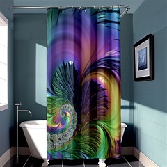 Fractal Artwork Art Swirl Vortex Shower Curtain 36  X 72  (stall)  by Sudhe