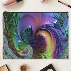 Fractal Artwork Art Swirl Vortex Cosmetic Bag (xxxl) by Sudhe