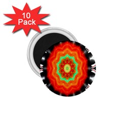 Abstract Kaleidoscope Colored 1 75  Magnets (10 Pack)  by Sudhe