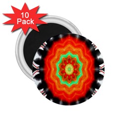 Abstract Kaleidoscope Colored 2 25  Magnets (10 Pack)  by Sudhe