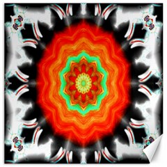 Abstract Kaleidoscope Colored Canvas 12  X 12  by Sudhe