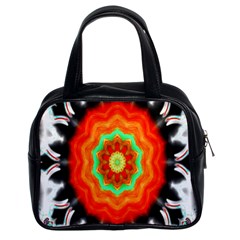 Abstract Kaleidoscope Colored Classic Handbag (two Sides) by Sudhe