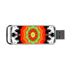 Abstract Kaleidoscope Colored Portable Usb Flash (two Sides) by Sudhe