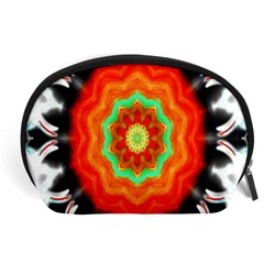 Abstract Kaleidoscope Colored Accessory Pouch (large) by Sudhe