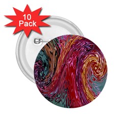 Color Rainbow Abstract Flow Merge 2 25  Buttons (10 Pack)  by Sudhe