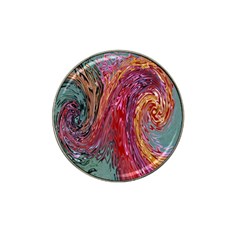 Color Rainbow Abstract Flow Merge Hat Clip Ball Marker by Sudhe