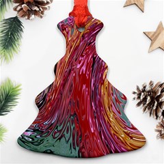 Color Rainbow Abstract Flow Merge Christmas Tree Ornament (two Sides) by Sudhe