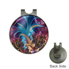 Fractal Art Artwork Psychedelic Hat Clips With Golf Markers by Sudhe