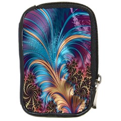 Fractal Art Artwork Psychedelic Compact Camera Leather Case by Sudhe