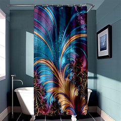 Fractal Art Artwork Psychedelic Shower Curtain 36  X 72  (stall)  by Sudhe