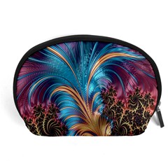 Fractal Art Artwork Psychedelic Accessory Pouch (large) by Sudhe