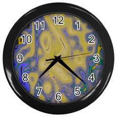 Color Explosion Colorful Background Wall Clock (black) by Sudhe