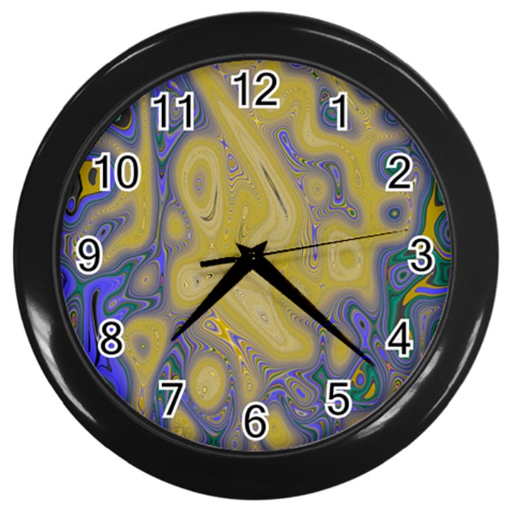 Color Explosion Colorful Background Wall Clock (Black)