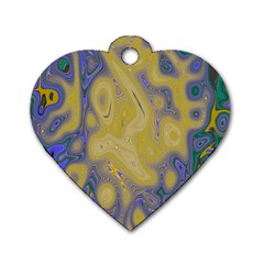 Color Explosion Colorful Background Dog Tag Heart (two Sides) by Sudhe