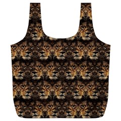 Lion Face Full Print Recycle Bag (XL)