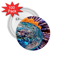 Multi Colored Glass Sphere Glass 2 25  Buttons (100 Pack)  by Sudhe