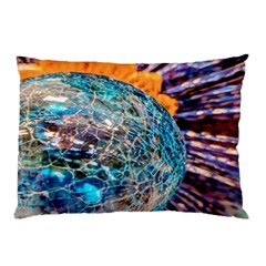 Multi Colored Glass Sphere Glass Pillow Case by Sudhe