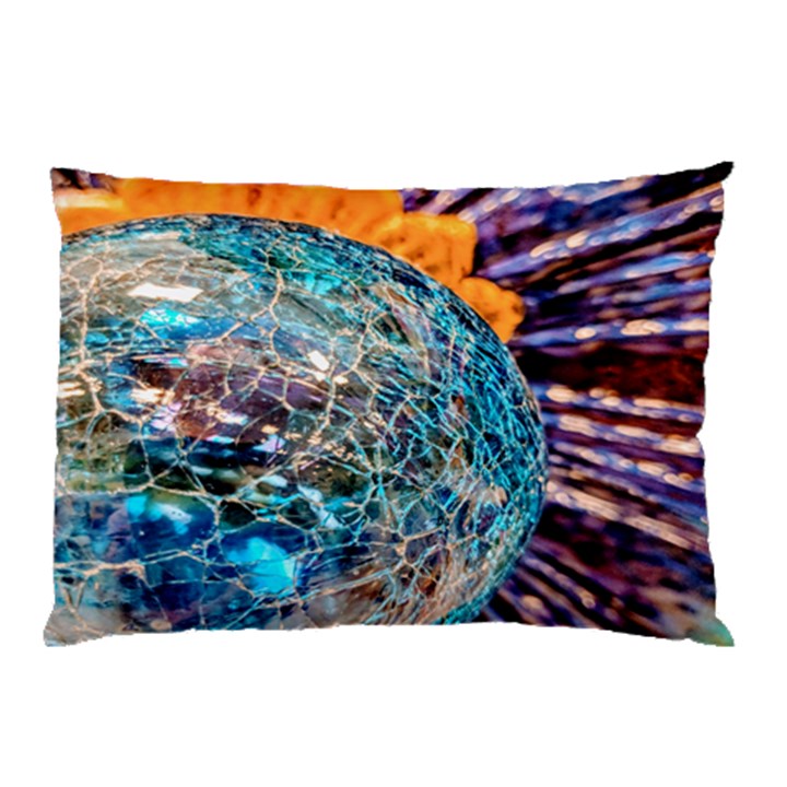 Multi Colored Glass Sphere Glass Pillow Case