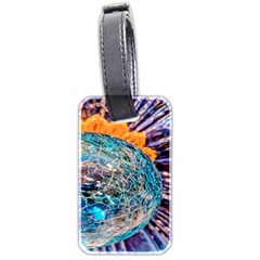 Multi Colored Glass Sphere Glass Luggage Tags (two Sides) by Sudhe