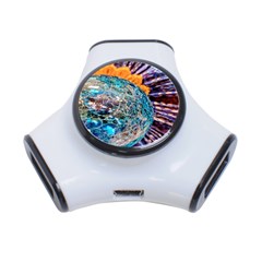 Multi Colored Glass Sphere Glass 3-port Usb Hub by Sudhe