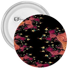 Fractal Fantasy Art Design Swirl 3  Buttons by Sudhe