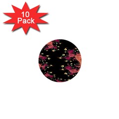 Fractal Fantasy Art Design Swirl 1  Mini Buttons (10 Pack)  by Sudhe