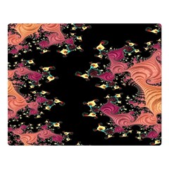 Fractal Fantasy Art Design Swirl Double Sided Flano Blanket (large)  by Sudhe