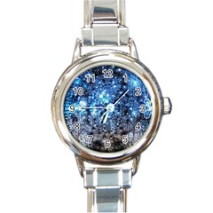 Abstract Fractal Magical Round Italian Charm Watch by Sudhe