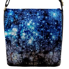 Abstract Fractal Magical Flap Closure Messenger Bag (s) by Sudhe