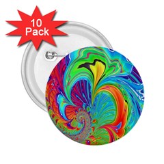 Fractal Art Psychedelic Fantasy 2 25  Buttons (10 Pack)  by Sudhe