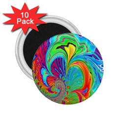 Fractal Art Psychedelic Fantasy 2 25  Magnets (10 Pack)  by Sudhe