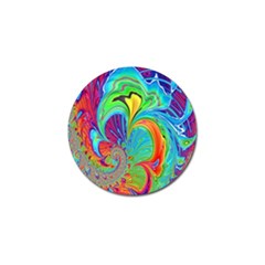 Fractal Art Psychedelic Fantasy Golf Ball Marker (10 Pack) by Sudhe