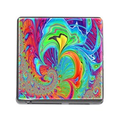 Fractal Art Psychedelic Fantasy Memory Card Reader (square 5 Slot) by Sudhe