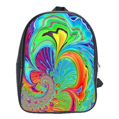 Fractal Art Psychedelic Fantasy School Bag (xl) by Sudhe