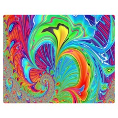 Fractal Art Psychedelic Fantasy Double Sided Flano Blanket (medium)  by Sudhe