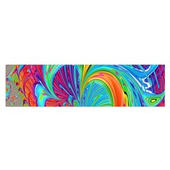 Fractal Art Psychedelic Fantasy Satin Scarf (oblong) by Sudhe