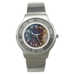 Fractal Art Artwork Globular Stainless Steel Watch by Sudhe